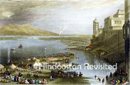 /data/Original Prints/Topography Views, City Views, Landscapes/PILGRIMS AT THE SACRED FAIR OF HURDWAR.jpg